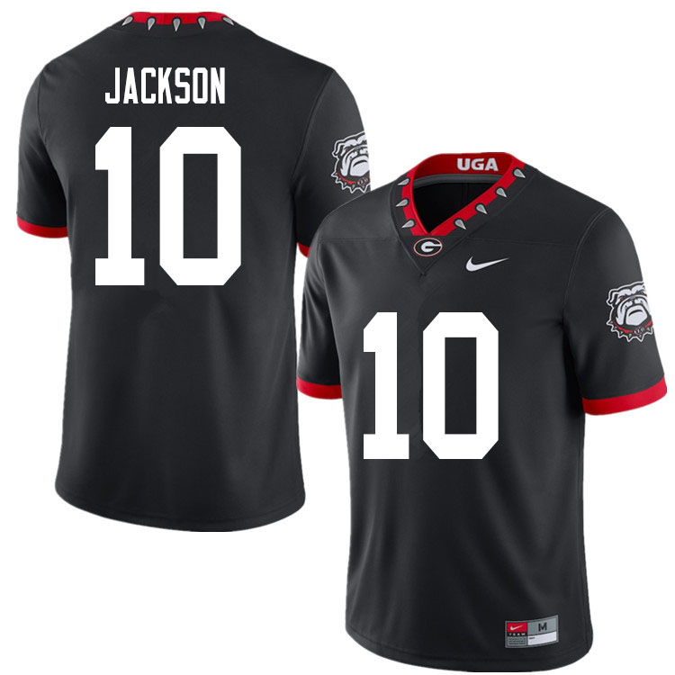 2020 Men #10 Kearis Jackson Georgia Bulldogs Mascot 100th Anniversary College Football Jerseys Sale- - Click Image to Close